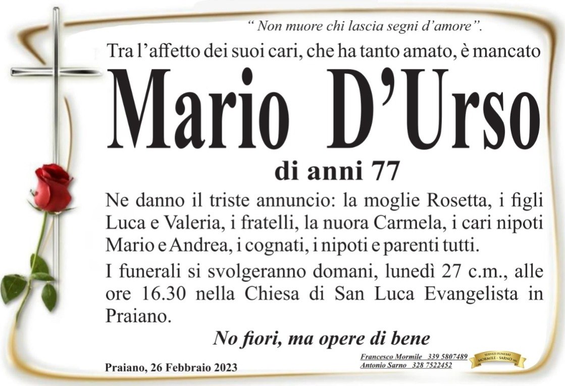 Positano Notizie Praiano E Positano Piangono La Morte Di Mario D Urso