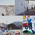 A Tramonti i ragazzi di "Make It Blue" hanno riqualificato l'area mercatale con un murales