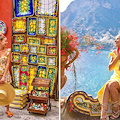 Dominika Trzaska la travel blogger "The Blonde Flamingo" innamorata di Positano e della Costa d'Amalfi