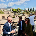 Ercolano, l’Ambasciatore della Missione USA presso le Agenzie delle Nazioni Unite in visita al Parco Archeologico 