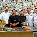 Festa gourmet al Grand Hotel Convento di Amalfi con lo chef Natale Giunta, Gino Sorbillo e i fratelli Pansa 