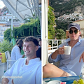 Gli atleti australiani Rohan Browning e Kurtis Marschall si rilassano a Positano 