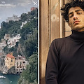 Il super modello italo-indiano Akash Kumar ad Amalfi per Kiton