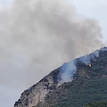 Incendio a Sant'Agnello, in fiamme l'area La Malacoccola