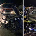 Incidente in località Quadrivio di Campagna, due auto coinvolte /Foto