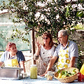 La delegazione degli amici di Thurnau ospite nei meravigliosi giardini di Valentì Positano