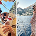 La modella Bianca Brandolini se la gode a Positano: relax e buona cucina con amici e colleghe / FOTO 