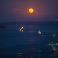 La Superluna del Cervo fotografata a Positano: i suggestivi scatti di Fabio Fusco