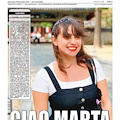 Le Cronache dedica la prima pagina alla giornalista scomparsa: CIAO MARTA