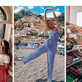 Le foto della hostess più social della Russia a Positano sono superlative