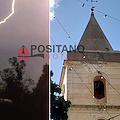 Montepertus, Positano: fulmine colpisce Chiesa Santa Maria delle Grazie /Foto Milena Fusco