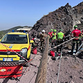 Napoli, simulazione di intervento sul cratere del Vesuvio