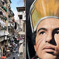 Napoli, torna a risplendere il murale dedicato a San Gennaro