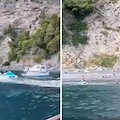 Positano, acquascooter sfrecciano vicino a barche e bagnanti. Borrelli: «Rischio di una nuova tragedia in Costiera» 