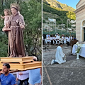 Positano, fedeli in festa per il ritorno della processione di Sant'Antonio [FOTO] 