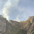 Positano, incendio in località Carcarone: pompieri e volontari in azione