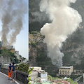 Positano, paura per un incendio accanto ad abitazione: scoppiata la caldaia /FOTO