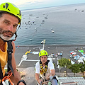 Positano, pulizia della Cupola alla Vigilia di Ferragosto: in attesa della festa per la Madonna Assunta /foto