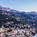 Torna la neve sui monti sopra Positano, le suggestive foto di Fabio Fusco 