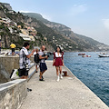 Troupe televisiva dalla Russia, dopo Napoli e Pompei arriva a Positano /Foto