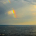 Un magico e timido arcobaleno colora Positano /foto Fabio Fusco