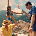 È uscito lo spot della "Peroni Nastro Azzurro" girato a Positano, è destinato all'estero /VIDEO