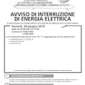 Venerdì 28 giugno avviso di interruzione di energia elettrica a Fornillo