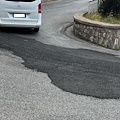Viabilità in Costiera Amalfitana, asfalto pericoloso nella curva di Castiglione 