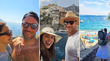 A Positano la vacanza da sogno dell'ex sciatore Aksel Lund Svindal e dell'atleta Amalie Iuel