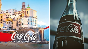 Coca-Cola HBC Italia celebra i suoi 50 anni con una foto che ritrae il borgo di Atrani 