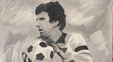 Dino Zoff compie 83 anni: il pittore Fernando Mangone lo omaggia con un ritratto 