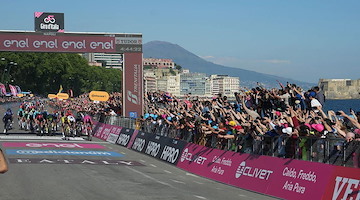 Giro d'Italia: quella di Napoli sarà l'unica tappa che toccherà la regione Campania