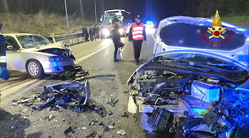 Grave incidente nell'Avellinese: quattro feriti sull'Ofantina