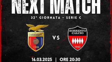 Il Sorrento punta a risorgere nel derby contro la Casertana. Le probabili formazioni