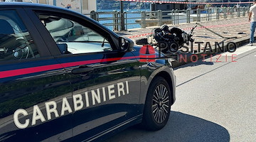 Incidente nei pressi del lungomare di Maiori, giovane centauro in gravi condizioni [VIDEO]