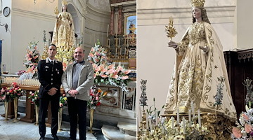 Maiori, il Capitano dei Carabinieri in visita alla Collegiata in occasione della nascita della sezione locale dell'ANC