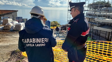 Palermo, carabinieri controllano 37 cantieri edili: tutti irregolari. Una "roulette russa" sulla pelle degli operai