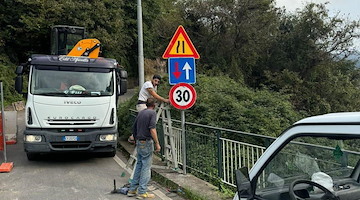 Tramonti, strada riaperta a Polvica: completati lavori per la messa in sicurezza al costone