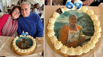 Valentino Esposito festeggia il suo 69° compleanno a Positano