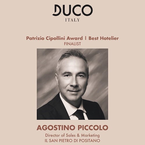 Agostino Piccolo de Il San Pietro di Positano finalista del Duco Awards come miglior Hotelier<br />&copy; Il San Pietro di Positano