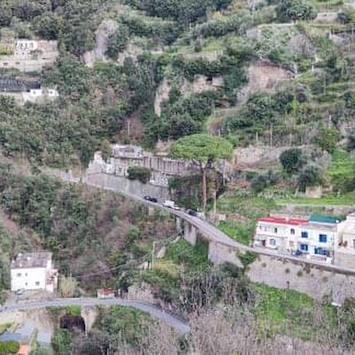 Amalfi, dal 26 febbraio modiche alla viabilità per i lavori di rifacimento dei muretti sull’Agerolina<br />&copy; Comune di Amalfi