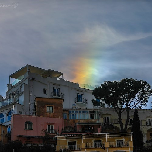 Arco Circumzenitale e Parelio: a Positano i fenomeni ottici atmosferici fotografati da Fabio Fusco<br />&copy; Fabio Fusco Positano