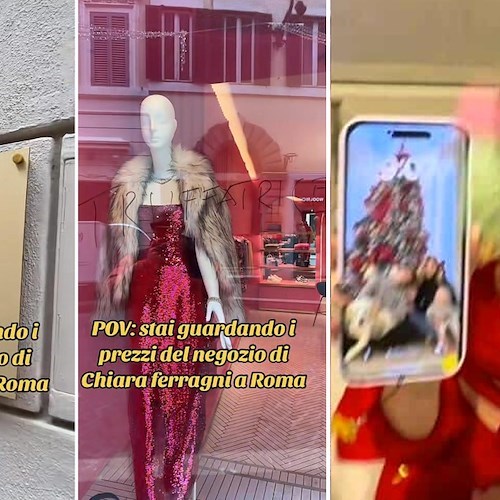 «Bandita, truffatrice». A Roma vandalizzato il negozio di Chiara Ferragni. Lei intanto riappare sui social<br />&copy; imtito su TikTok, Fedez su Instagram