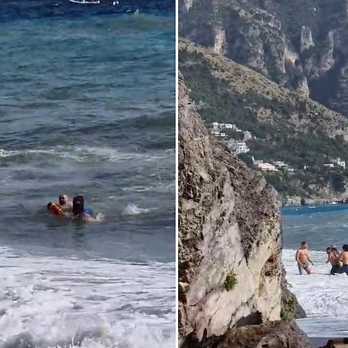 Bimbo rischia di annegare a Positano