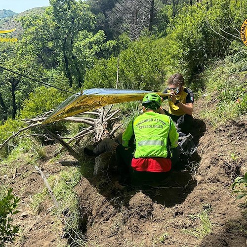 CNSAS soccorre 75enne<br />&copy; Soccorso Alpino e Speleologico della Campania