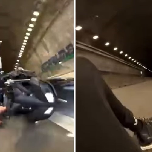 motociclista si ribalta dopo un’impennata<br />&copy; TikTok