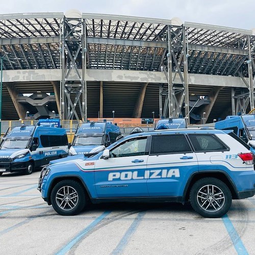 Polizia allo stadio Maradona<br />&copy; Questura di Napoli