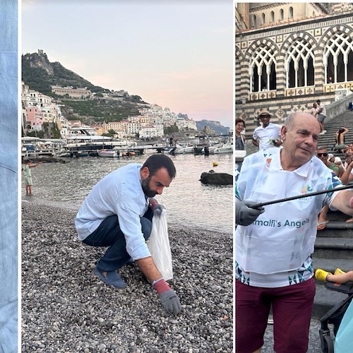 Amalfi’s Angels in azione per l'attività di pulizia del centro storico e delle spiagge