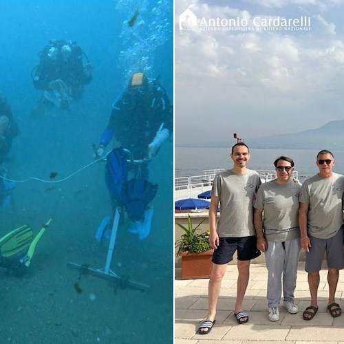 Cyclette sul fondo del mare di Castellammare<br />&copy; Ospedale Cardarelli