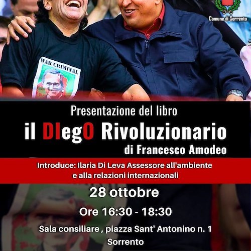 El DIegO rivoluzionario, a Sorrento la presentazione del libro di Francesco Amodeo